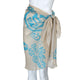 FishSunDay Women Leaf Print Sunscreen Shawl Split Beach Bikini Swimwear Wrap Coverup Skirt Swimsuit 0712