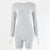Fitness Women Skinny Bodysuit Long Sleeve Biker Playsuit Solid Cotton  Romper 2019 Female Zipper Up Neck Casual Bodysuit Outfits