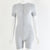 Fitness Women Skinny Bodysuit Long Sleeve Biker Playsuit Solid Cotton  Romper 2019 Female Zipper Up Neck Casual Bodysuit Outfits