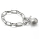 Flashbuy Simple Chain Bracelets For Women Fashion Gold Color Ball Charm Lock Alloy Bangles Costume Jewellery Gift