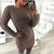 Free Ostrich 2019 Women Winter Long Sleeve Solid Sweater Fleece Warm Basic Short Mini Dress Cashmere Daily Wearing Mini Dress