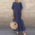Free Ostrich Plus Size Dress Women Floral Printed Split Long Maxi Dress Short Sleeve Dot Peinted Casual Dress Bohemian Vestidos
