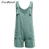Free Ostrich Women Rompers Solid Jumpsuit Summer Short Pleated Overalls Jumpsuit Female Wrapped Strapless Playsuit N30