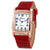 Geneva Fashion Brand Women Watches Checkers Faux Leather Quartz Analog Waterproof Ladies Dress Wrist Watch montre femme 2020