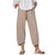 Gray European And  Casual Loose Cotton And Linen Butterfly Printed Wide-leg Pants Women Vertical Flower Pants