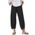 Gray European And  Casual Loose Cotton And Linen Butterfly Printed Wide-leg Pants Women Vertical Flower Pants