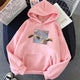 Hands print Oversized Womens hoodie Kawaii Loose Streetwear Sweatshirts Women Hooded Simple Pullovers Korean Style Warm