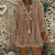 Hollow Out Women's Blouse Casual Loose 5XL Women's Blouse Large Size Polka Dot Chiffon Shirts V Neck Long Sleeve Blouse Women
