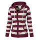 Hoody Women Ladies Zipper Tops Hoodie Hooded Sweatshirt Coat Jacket Casual Long Sleeve Sweatshirt Slim Jumper #D7