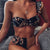 Hot Bikini Set Off The Shoulder Print Ruffled Bikini Plus Size Women's Swimsuit Women Brazilian Biquini Thong Bikini Set Mujer