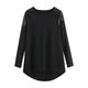 Hot Sale Blouse Shirts Women Contrast Sequin Patchwork Blouse Plus Size 5XL O-Neck Long Sleeve Top chemisiers femme 2019 @45