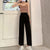 Ice Silk Loose Casual Pants Summer Wide Leg Pants  Casual Elastic High Waist Fashion Loose Long Pants Pleated Pant Trousers