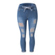 JAYCOSIN Women Jeans Sexy Jeans Denim Harem Pants Jeans Elastic Band Streetwear Loose Pants Jeans Women Plus Size Mujer