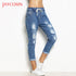 JAYCOSIN Women Jeans Sexy Jeans Denim Harem Pants Jeans Elastic Band Streetwear Loose Pants Jeans Women Plus Size Mujer