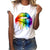 JAYCOSIN Women Tshirt 2019 Plus Size Lips Gesture Print Short Sleeve T-Shirt Women funny Tops T-shirts for women top female tops