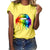 JAYCOSIN Women Tshirt 2019 Plus Size Lips Gesture Print Short Sleeve T-Shirt Women funny Tops T-shirts for women top female tops