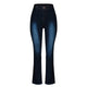 JAYCOSIN jeans Women's Winter High Waist Jeans Elastic Waist Pockets Solid Color Jean 2020 new hot sale spodnie jeansowe damskie