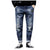 Jaycosin  Jeans Fashion Spring Autumn Solid Slim Denim Jeans Washed Ripped Trousers  Loose Harem Pants Japan Style