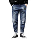 Jaycosin  Jeans Fashion Spring Autumn Solid Slim Denim Jeans Washed Ripped Trousers  Loose Harem Pants Japan Style