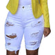 Jeans Woman Elastic Destroyed Hole Jeans Mujer Leggings Plus Short Pants Denim Shorts Ripped Jeans 2018 hot sale c0401