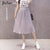 Jielur 6 Colors Korean Fashion Summer Skirt Female Chiffon High Waist Pleated Skirts Womens S-XL Harajuku Faldas Mujer