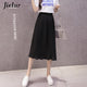 Jielur 6 Colors Korean Fashion Summer Skirt Female Chiffon High Waist Pleated Skirts Womens S-XL Harajuku Faldas Mujer