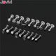 Jovivi 18 Pcs Stainless Steel Acrylic Labret Monroe Ring Lip Ring Ear Helix Ring Ear Stud Lip Studs Body Piercing Jewellery 16Ga