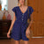 Jumpsuit women high waist elegant rompers dot print ruffled plus size short sleeve jumpsuit Ladies vintage casual beach playsuit