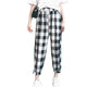 Korean Style Women Mid Waist Straight Plaid Print Ankle-Length Pants Polyester vadim harajuku pantalon femme befree