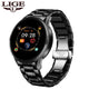 LIGE Luxury Smart Watch Women Waterproof Sports Fitness Tracker For Android ios Reloj inteligente Ceramic Strap smart watch Men