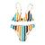 LIVA GIRL sexy women high waist two-piece beach swimwear fashion bikini set push-ups bra vertical stripes quick-drying swimsuit