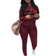 Laamei Autumn Casual Women Long Sleeve Hoodies Tops Pants Tracksuit Sweatshirt Pant Suit Jogging Set Outwear Winter Warm New