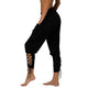 Laamei Sexy Pilates Pant Women Soft Solid Lace Up Jogger Harem Pant Slim Fitness Loose Bandage High Waist Pocket Casual Pant