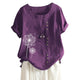 Lady Shirt Top Loose Single-breasted Shirts Womens Casual Loose Button Linen Plus Size Print Boho Tanic Shirt Blouse Tops