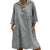 Large Plus Size !!Best Sale 2020 Women's Solid Boho Turn-down Collar Dress 3/4 Sleeve Casual Pocket Button Dress Vestido @6