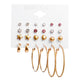 Luokey Vintage Pearl Dangle Earrings Set For Women Bohemian Earings Fashion Jewellery 2020 Wedding Cute Heart Star Drop Earrings