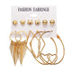 Luokey Vintage Pearl Dangle Earrings Set For Women Bohemian Earings Fashion Jewellery 2020 Wedding Cute Heart Star Drop Earrings