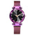 Luxury Starry Sky Stainless Steel Mesh Bracelet Watches For Women Crystal Analog Quartz Wristwatches Ladies Sports Dress Clock