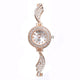 Luxury Women Watches Rose Gold Silver Alloy Quartz Wrist Watch Small Exquisite Crystal Belt Ladies Watch Female Clock Gift /C