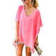 MUQGEW Summer Women Swimsuit Bikini Cover Up Sexy Beach Cover Ups Chiffon Tassels Dress Elegant  Beach Bathing Suit tunic kaft