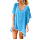 MUQGEW Summer Women Swimsuit Bikini Cover Up Sexy Beach Cover Ups Chiffon Tassels Dress Elegant  Beach Bathing Suit tunic kaft