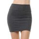 Mini Skirt Women Elegant Solid Color Loose Fashion Female Short Skirt Breathable Ladies Plus Size Stretchy Tube Pencil Skirt