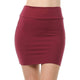 Mini Skirt Women Elegant Solid Color Loose Fashion Female Short Skirt Breathable Ladies Plus Size Stretchy Tube Pencil Skirt