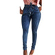 MoneRffi 2020 Spring High Waist Jeans For Women Slim Stretch Denim Jean Bodycon Tassel Belt Bandage Skinny Push Up Jeans Woman