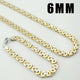 Moorvan Stainless Steel Men Jewelry Set Fashion Egypt Byzantine Bracelet Necklace Sets 11mm Width jewellery for Women's Man's