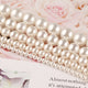 Natural White Shell Pearl Round Loose Beads For Jewelry Making Choker Making Diy Bracelet Jewellery 2/3/4/6/8/mm Wholesale15''