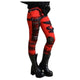 New Gothic Punk Style Women Rocker Pants Skinny Cool Pant Girls Autumn Elastic Waist Street Trousers Slim Fit Hole Bottoms d2