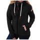 New Tracksuit Women Oversize Hoodie Fashion Solid Jacket Zipper Pocket Sweatshirt Long Sleeve Coat Sudaderas Con Sweat A Capuche