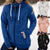 New Tracksuit Women Oversize Hoodie Fashion Solid Jacket Zipper Pocket Sweatshirt Long Sleeve Coat Sudaderas Con Sweat A Capuche