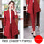 New arrival women plus size long blazer pant/skirt suit temperament 2 piece sets Office lady striped suit comfortable pant suits